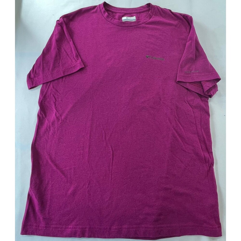 Columbia Sportswear Womens Large Purple Omni-Wick Short Sleeve T-shirt